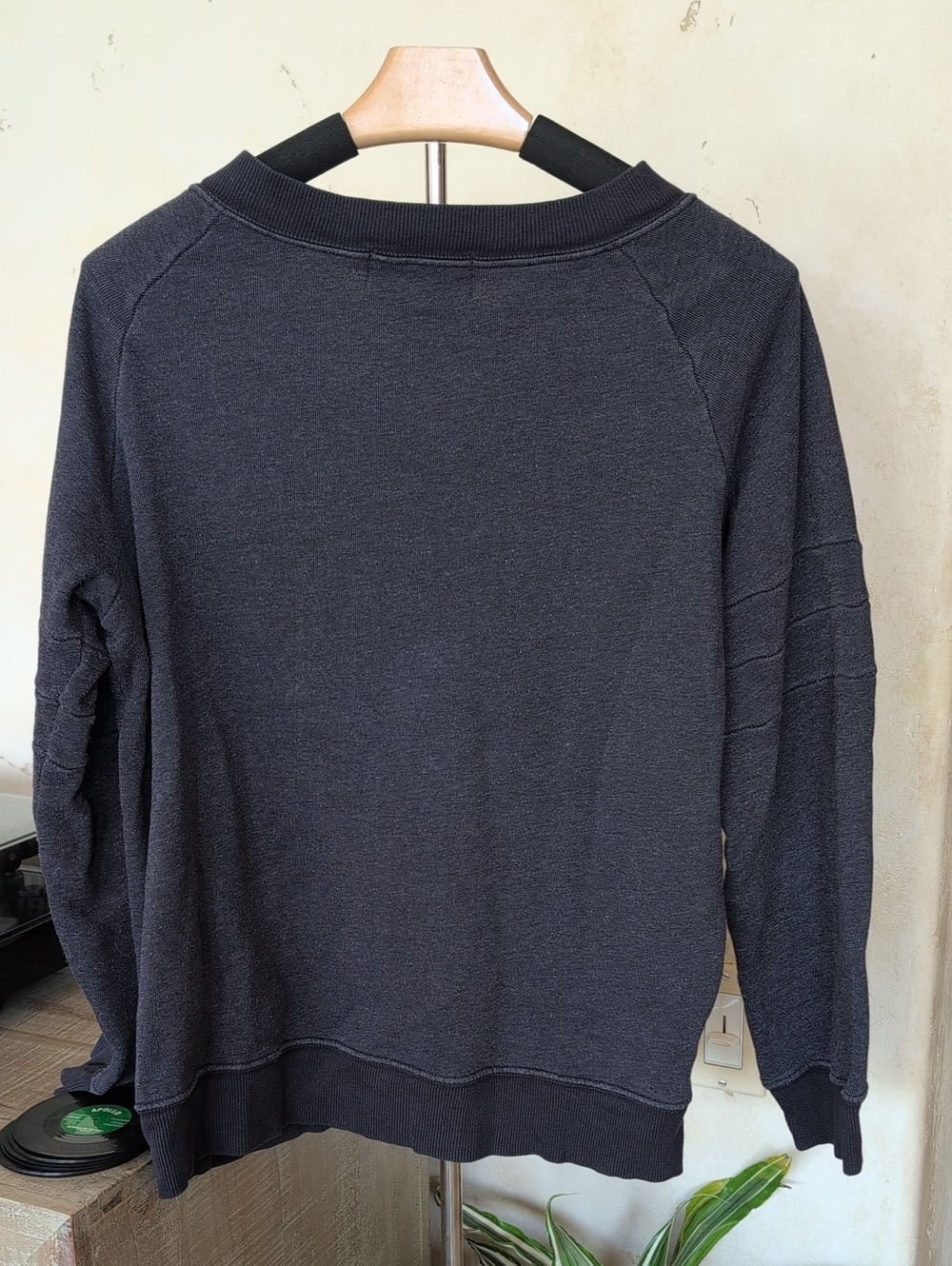 Wildfox Navy Sweatshirt with White Ribcage Heart Graphic - Picture 5 of 7